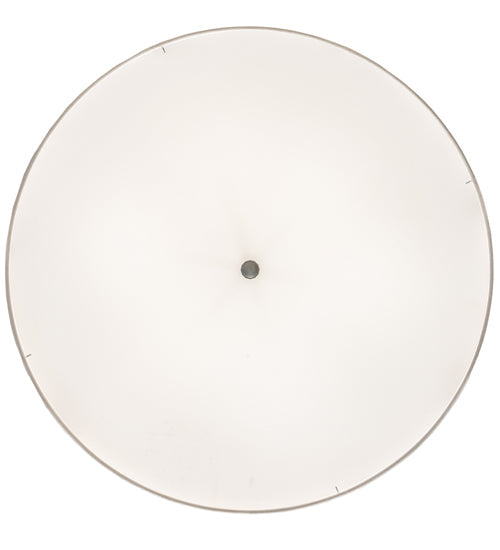 Meyda Lighting Cilindro Textrene 36" 6-Light Nickel Pendant Light With White Textrene Shade