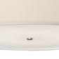 Meyda Lighting Cilindro Textrene 36" 6-Light Nickel Pendant Light With White Textrene Shade
