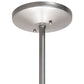 Meyda Lighting Cilindro Textrene 36" 6-Light Nickel Pendant Light With White Textrene Shade