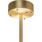 Meyda Lighting Cilindro Textrene 68" 12-Light Brushed Brass Pendant Light With Laura Beige & Statuario Idalight Shade