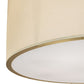Meyda Lighting Cilindro Textrene 68" 12-Light Brushed Brass Pendant Light With Laura Beige & Statuario Idalight Shade
