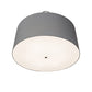 Meyda Lighting Cipriana 36" 6-Light Extreme Chrome Pendant Light With Glacier Blue Textrene Shade