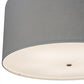 Meyda Lighting Cipriana 36" 6-Light Extreme Chrome Pendant Light With Glacier Blue Textrene Shade