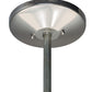 Meyda Lighting Cipriana 36" 6-Light Extreme Chrome Pendant Light With Glacier Blue Textrene Shade
