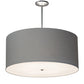 Meyda Lighting Cipriana 36" 6-Light Extreme Chrome Pendant Light With Glacier Blue Textrene Shade