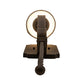 Meyda Lighting Cipriana 6" Gilded Tobacco Wall Sconce With Oyster Burlap Textrene Shade