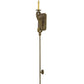Meyda Lighting Cipriana 6" Organic Rust Wall Sconce With Ivory Faux Candlelight