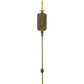 Meyda Lighting Cipriana 6" Organic Rust Wall Sconce With Ivory Faux Candlelight