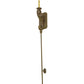 Meyda Lighting Cipriana 6" Organic Rust Wall Sconce With Ivory Faux Candlelight