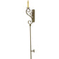 Meyda Lighting Cipriana 6" Organic Rust Wall Sconce With Ivory Faux Candlelight