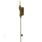 Meyda Lighting Cipriana 6" Organic Rust Wall Sconce With Ivory Faux Candlelight