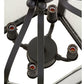 Meyda Lighting Citadel 17" 4-Light Textured Black Pendant Light With Clear Seeded Shade Glass