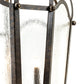 Meyda Lighting Citadel 211361 33" 6-Light Golden Bronze Pendant Light With Clear Seeded Shade Glass