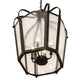 Meyda Lighting Citadel 22" 4-Light Oil Rubbed Bronze Pendant Light With Clear Seeded Shade Glass