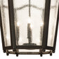 Meyda Lighting Citadel 22" 4-Light Oil Rubbed Bronze Pendant Light With Clear Seeded Shade Glass