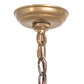 Meyda Lighting Citadel 22" 8-Light Brown Metallic Pendant Light With Clear Rainstone Idalight Shade