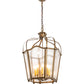 Meyda Lighting Citadel 22" 8-Light Brown Metallic Pendant Light With Clear Rainstone Idalight Shade