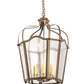 Meyda Lighting Citadel 22" 8-Light Brown Metallic Pendant Light With Clear Rainstone Idalight Shade
