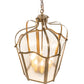 Meyda Lighting Citadel 22" 8-Light Brown Metallic Pendant Light With Clear Rainstone Idalight Shade