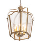 Meyda Lighting Citadel 22" 8-Light Brown Metallic Pendant Light With Clear Rainstone Idalight Shade