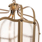 Meyda Lighting Citadel 22" 8-Light Brown Metallic Pendant Light With Clear Rainstone Idalight Shade