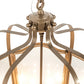 Meyda Lighting Citadel 22" 8-Light Brown Metallic Pendant Light With Clear Rainstone Idalight Shade