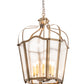 Meyda Lighting Citadel 22" 8-Light Brown Metallic Pendant Light With Clear Rainstone Idalight Shade