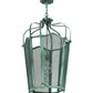 Meyda Lighting Citadel 22" Verdant Green Pendant Light With Green Mesh Shade