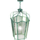 Meyda Lighting Citadel 22" Verdant Green Pendant Light With Green Mesh Shade