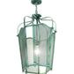 Meyda Lighting Citadel 22" Verdant Green Pendant Light With Green Mesh Shade