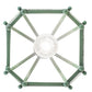 Meyda Lighting Citadel 22" Verdant Green Pendant Light With Green Mesh Shade