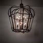 Meyda Lighting Citadel 227873 43" 12-Light Rusty Nail Textured Pendant Light