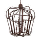 Meyda Lighting Citadel 227873 43" 12-Light Rusty Nail Textured Pendant Light
