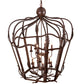 Meyda Lighting Citadel 227873 43" 12-Light Rusty Nail Textured Pendant Light