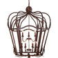 Meyda Lighting Citadel 227873 43" 12-Light Rusty Nail Textured Pendant Light