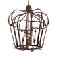 Meyda Lighting Citadel 227873 43" 12-Light Rusty Nail Textured Pendant Light