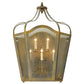 Meyda Lighting Citadel 25" 5-Light French Bronze Wall Sconce With Clear Seeded Shade Glass