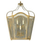 Meyda Lighting Citadel 25" 5-Light French Bronze Wall Sconce With Clear Seeded Shade Glass