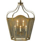 Meyda Lighting Citadel 25" 5-Light French Bronze Wall Sconce With Clear Seeded Shade Glass