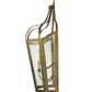 Meyda Lighting Citadel 25" 5-Light French Bronze Wall Sconce With Clear Seeded Shade Glass