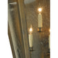Meyda Lighting Citadel 25" 5-Light French Bronze Wall Sconce With Clear Seeded Shade Glass