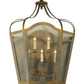 Meyda Lighting Citadel 25" 5-Light French Bronze Wall Sconce With Clear Seeded Shade Glass