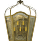 Meyda Lighting Citadel 25" 5-Light Gold Wall Sconce With Clear Seeded Shade Glass