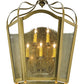 Meyda Lighting Citadel 25" 5-Light Gold Wall Sconce With Clear Seeded Shade Glass