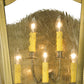 Meyda Lighting Citadel 25" 5-Light Gold Wall Sconce With Clear Seeded Shade Glass