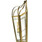 Meyda Lighting Citadel 25" 5-Light Gold Wall Sconce With Clear Seeded Shade Glass