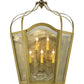 Meyda Lighting Citadel 25" 5-Light Gold Wall Sconce With Clear Seeded Shade Glass