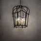 Meyda Lighting Citadel 32" 6-Light Blackwash Pendant Light With Clear Acrylic Shade