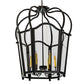 Meyda Lighting Citadel 32" 6-Light Blackwash Pendant Light With Clear Acrylic Shade