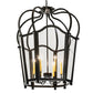Meyda Lighting Citadel 32" 6-Light Blackwash Pendant Light With Clear Acrylic Shade